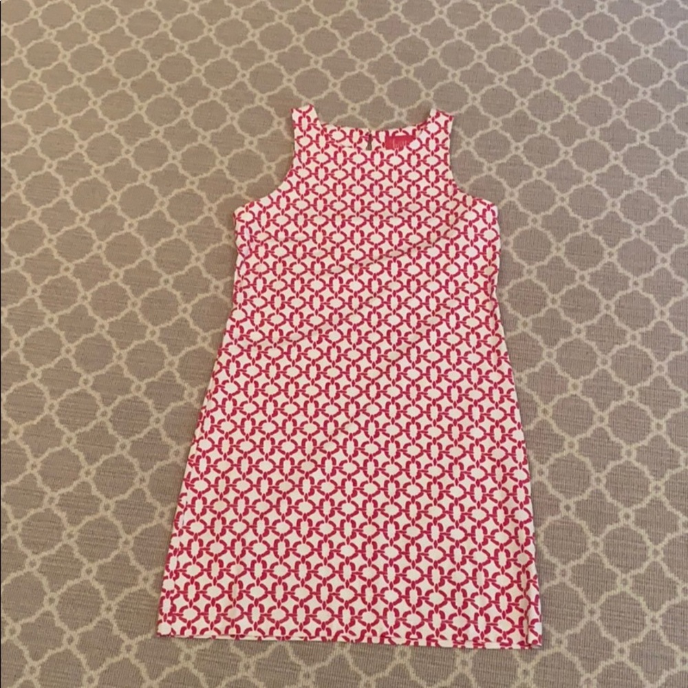 Britt Pink and White resort wear casual dress